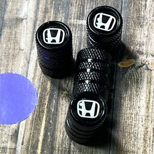5for$10 Black Honda Tire Stem Valve Caps Car And Tire Accessories NWT